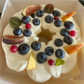 Cream Chiffon Cake with Fresh Fruits / 冰心戚風6吋